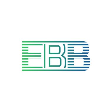 Modern EBB Logo Tasarımı. EBB Minimalist, Profesyonel ve Çok Yönlü İşletme Kimliği Simgesi