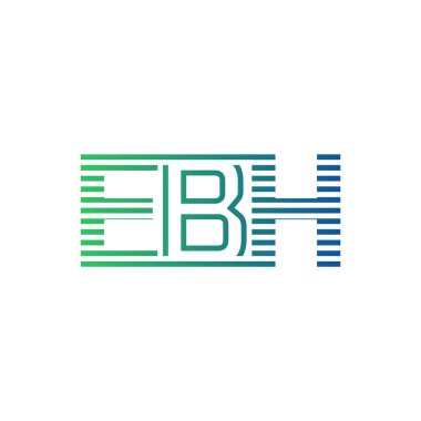 Modern EBH Logo Tasarımı. EBH 'nin Minimalist, Profesyonel ve İşletme Kimliği İçin Çok Yönlü Markalaştırma Simgesi