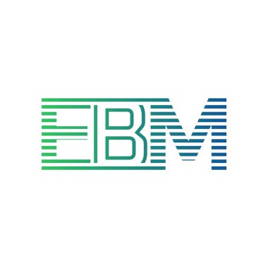 Modern EBM Logo Tasarımı. İş Kimliği için EBM Minimalist, Profesyonel ve Çok Yönlü Markalaştırma Simgesi