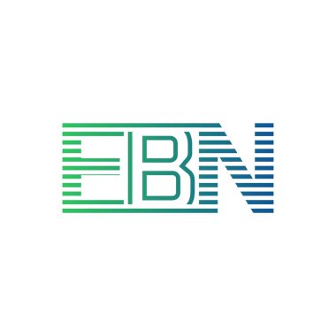 Modern EBN Logo Tasarımı. İş Kimliği için EBN Minimalist, Profesyonel ve Çok Yönlü Markalaştırma Simgesi