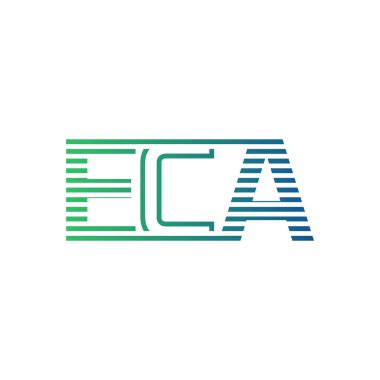 Modern ECA Logo Tasarımı. Harf ECA İş Kimliği Minimalist, Profesyonel ve Çok Yönlü Markalaştırma Simgesi
