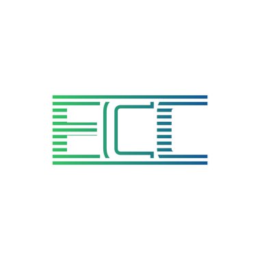 Modern ECC Logo Tasarımı. Harf ECC İş Kimliği Minimalist, Profesyonel ve Çok Yönlü Markalaştırma Simgesi