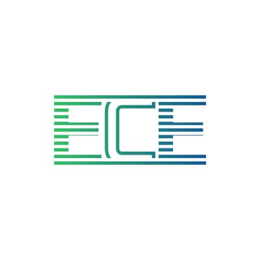 Modern ECE Logo Tasarımı. ECE Minimalist, Profesyonel ve İş Kimliği için Çok Yönlü Markalaştırma Simgesi