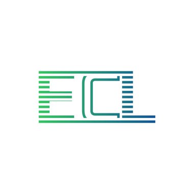 Modern ECL Logo Tasarımı. ECL Minimalist, Profesyonel ve Çok Yönlü İşletme Kimliği Simgesi