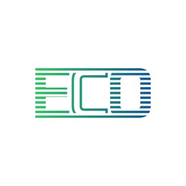Modern ECO Logo Tasarımı. ECO Minimalist, Profesyonel ve İşletme Kimliği İçin Çok Yönlü Markalaştırma Simgesi