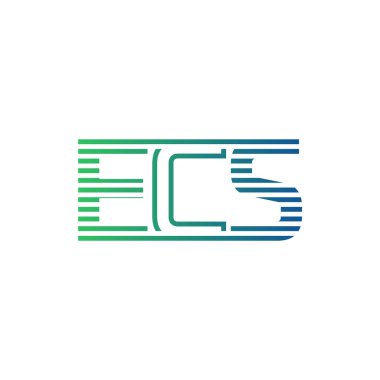 Modern ECS Logo Tasarımı. Harf ECS İş Kimliği Minimalist, Profesyonel ve Çok Yönlü Markalaştırma Simgesi