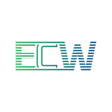 Modern ECW Logo Tasarımı. ECW Minimalist, Profesyonel ve Çok Yönlü İşletme Kimliği Simgesi