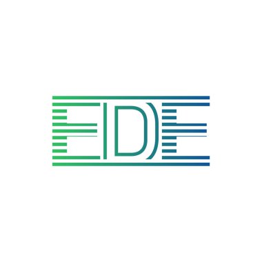 Modern EDE Logo Tasarımı. EDE Minimalist, Profesyonel ve İş Kimliği için Çok Yönlü Markalaştırma Simgesi