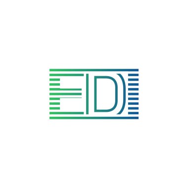 Modern EDI Logo Tasarımı. Harf EDI İşletme Kimliği Minimalist, Profesyonel ve Çok Yönlü Markalaştırma Simgesi