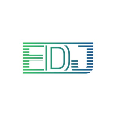 Modern EDJ Logo Tasarımı. EDJ Minimalist, Profesyonel ve İş Kimliği için Çok Yönlü Markalaştırma Simgesi