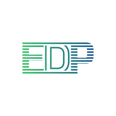 Modern EDP Logo Tasarımı. EDP Minimalist, Profesyonel ve İşletme Kimliği İçin Çok Yönlü Markalaştırma Simgesi
