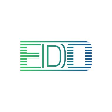 Modern EDO Logo Tasarımı. İş Kimliği İçin EDO Minimalist, Profesyonel ve Çok Yönlü Markalaştırma Simgesi