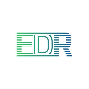 Modern EDR Logo Tasarımı. Harf EDR İş Kimliği Minimalist, Profesyonel ve Çok Yönlü Markalaştırma Simgesi