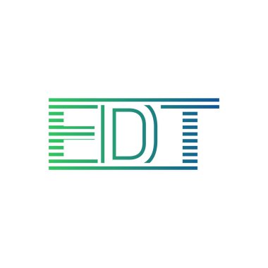 Modern EDT Logo Tasarımı. EDT Minimalist, Profesyonel ve İş Kimliği için Çok Yönlü Markalaştırma Simgesi