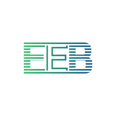 Modern EEB Logo Tasarımı. EEB Minimalist, Profesyonel ve İş Kimliği için Çok Yönlü Markalaştırma Simgesi