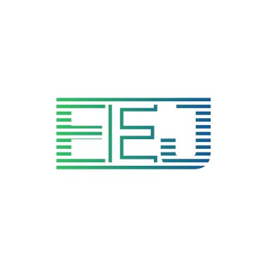 Modern AEJ Logo Tasarımı. EEJ Harfi İş Kimliği Minimalist, Profesyonel ve Çok Yönlü Markalaştırma Simgesi