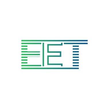 Modern EET Logo Tasarımı. EET Minimalist, Profesyonel ve İş Kimliği için Çok Yönlü Markalaştırma Simgesi