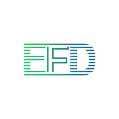 Modern EFD Logo Tasarımı. EFD Minimalist, Profesyonel ve Çok Yönlü İşletme Kimliği Simgesi