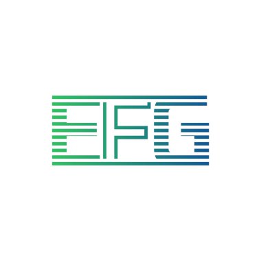 Modern EFG Logo Tasarımı. EFG Minimalist, Profesyonel ve Çok Yönlü İşletme Kimliği Simgesi