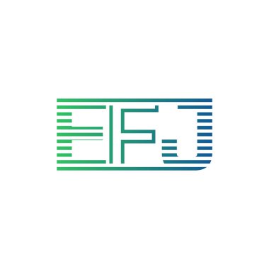 Modern EFJ Logo Tasarımı. EFJ Mektubu İş Kimliği Minimalist, Profesyonel ve Çok Yönlü Markalaştırma Simgesi