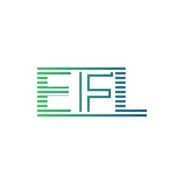 Modern EFL Logo Tasarımı. EFL Minimalist, Profesyonel ve Çok Yönlü İşletme Kimliği Simgesi
