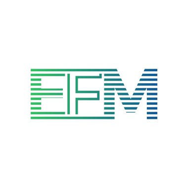 Modern EFM Logo Tasarımı. EFM Minimalist, Profesyonel ve Çok Yönlü İşletme Kimliği Simgesi