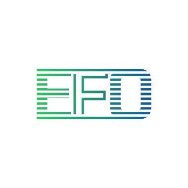 Modern EFO Logo Tasarımı. EFO Minimalist, Profesyonel ve İş Kimliği için Çok Yönlü Markalaştırma Simgesi