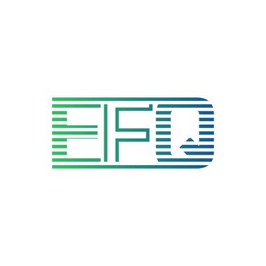 Modern EFQ Logo Tasarımı. EFQ Minimalist, Profesyonel ve İş Kimliği için Çok Yönlü Markalaştırma Simgesi