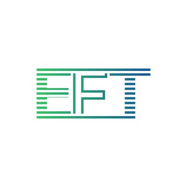 Modern EFT Logo Tasarımı. EFT Minimalist, Profesyonel ve İş Kimliği için Çok Yönlü Markalaştırma Simgesi