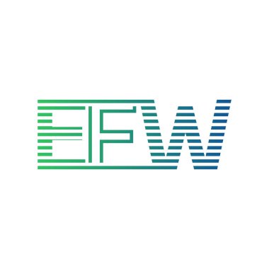 Modern EFW Logo Tasarımı. EFW Minimalist, Profesyonel ve Çok Yönlü İşletme Kimliği Simgesi