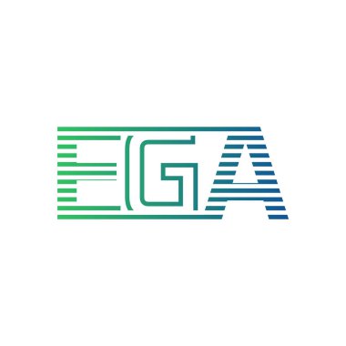 Modern EGA Logo Tasarımı. EGA Minimalist, Profesyonel ve Çok Yönlü İşletme Kimliği Simgesi