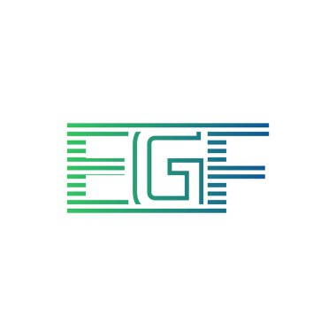 Modern EGF Logo Tasarımı. EGF Minimalist, Profesyonel ve İş Kimliği için Çok Yönlü Markalaştırma Simgesi