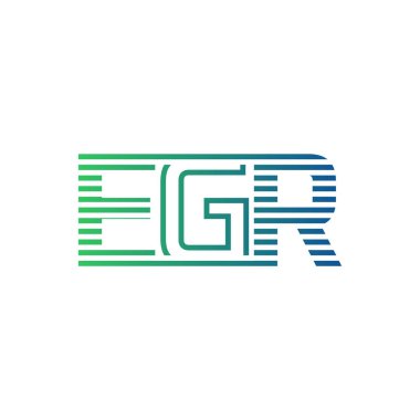 Modern EGR Logo Tasarımı. EGR Minimalist, Profesyonel ve İş Kimliği için Çok Yönlü Markalaştırma Simgesi