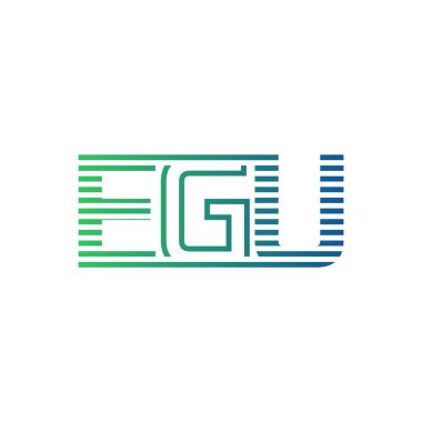 Modern EGU Logo Tasarımı. EGU Minimalist, Profesyonel ve Çok Yönlü İşletme Kimliği Simgesi