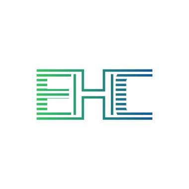 Modern EHC Logo Tasarımı. Harf EHC İş Kimliği Minimalist, Profesyonel ve Çok Yönlü Markalaştırma Simgesi