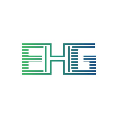 Modern EHG Logo Tasarımı. İşletme Kimliği İçin EHG Minimalist, Profesyonel ve Çok Yönlü Markalaştırma Simgesi
