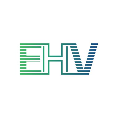 Modern EHV Logo Tasarımı. EHV 'nin Minimalist, Profesyonel ve İşletme Kimliği İçin Çok Yönlü Markalaştırma Simgesi
