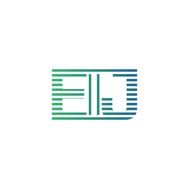 Modern EIJ Logo Tasarımı. İş Kimliği için EIJ Minimalist, Profesyonel ve Çok Yönlü Markalaştırma Simgesi