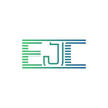 Modern EJC Logo Tasarımı. Harf EJC İş Kimliği Minimalist, Profesyonel ve Çok Yönlü Markalaştırma Simgesi