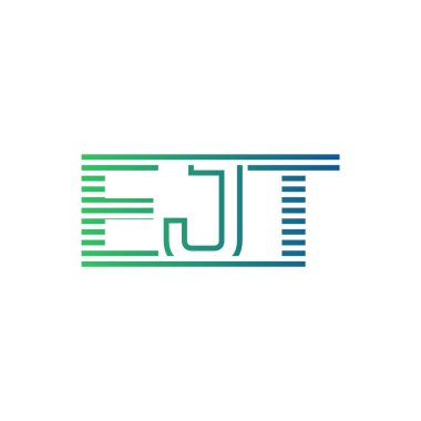Modern EJT Logo Tasarımı. İş Kimliği için EJT Minimalist, Profesyonel ve Çok Yönlü Markalaştırma Simgesi