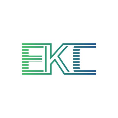 Modern EKC Logo Tasarımı. Harf EKC İş Kimliği Minimalist, Profesyonel ve Çok Yönlü Markalaştırma Simgesi
