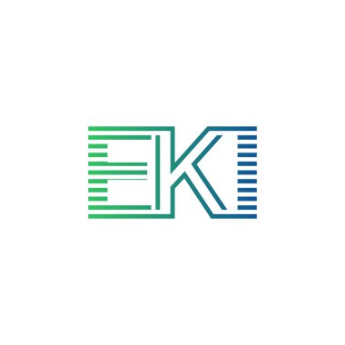 Modern EKI Logo Tasarımı. Harf EKI İşletme Kimliği Minimalist, Profesyonel ve Çok Yönlü Markalaştırma Simgesi