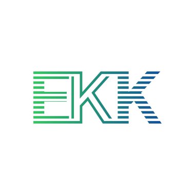 Modern EKK Logo Tasarımı. İş Kimliği için EKK Minimalist, Profesyonel ve Çok Yönlü Markalaştırma Simgesi