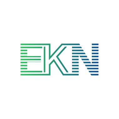 Modern EKN Logo Tasarımı. Ekokardiyografi Minimalist, Profesyonel ve İşletme Kimliği İçin Çok Yönlü Markalaşma Simgesi