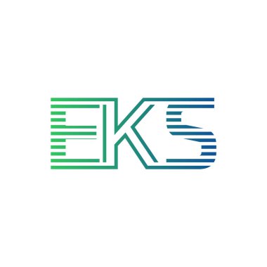 Modern EKS Logo Tasarımı. İş Kimliği için EKS Minimalist, Profesyonel ve Çok Yönlü Markalaştırma Simgesi