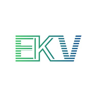Modern EKV Logo Tasarımı. Harf EKV İşletme Kimliği Minimalist, Profesyonel ve Çok Yönlü Markalaştırma Simgesi
