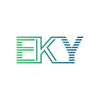 Modern EKY Logo Tasarımı. EKY Minimalist, Profesyonel ve İşletme Kimliği İçin Çok Yönlü Markalaştırma Simgesi