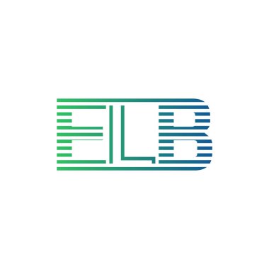 Modern ELB Logo Tasarımı. İş Kimliği için ELB Minimalist, Profesyonel ve Çok Yönlü Markalaştırma Simgesi