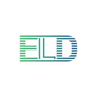 Modern ELD Logo Tasarımı. İş Kimliği için ELD Minimalist, Profesyonel ve Çok Yönlü Markalaştırma Simgesi