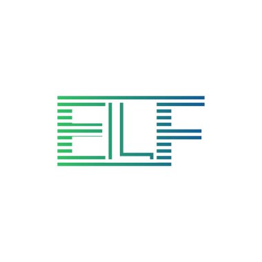 Modern ELF Logo Tasarımı. İş Kimliği için ELF Minimalist, Profesyonel ve Çok Yönlü Markalaştırma Simgesi